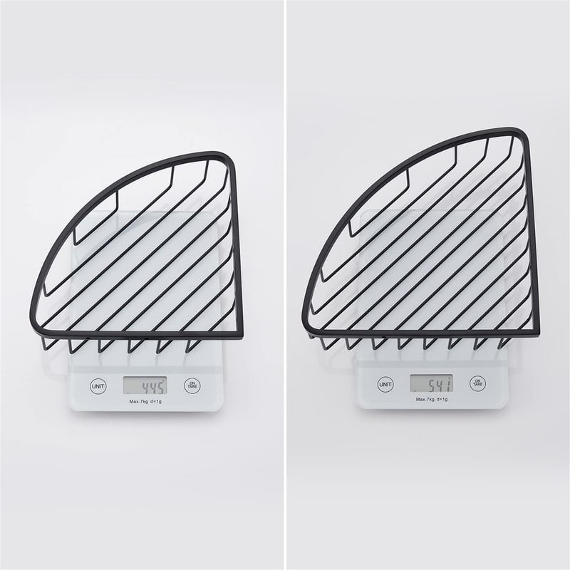 Corner Shower Caddy Shelf Organizer - 9.05"D x 12"W x 3.14"H