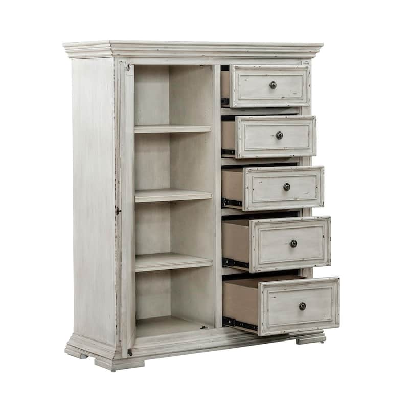 Big Valley Whitestone Distressed Door Chest
