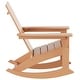 preview thumbnail 5 of 8, Shoreside Modern Eco-Friendly All Weather Poly Adirondack Rocking Chair