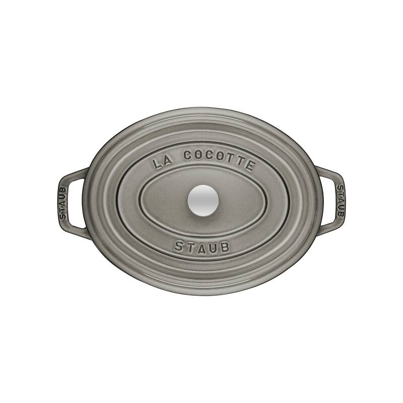 STAUB Cast Iron 1-qt Oval Cocotte