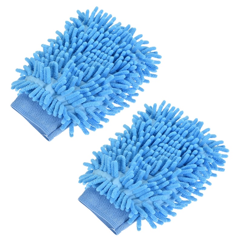 Microfiber Soft Chenille Wash Mitten Dusting Gloves for House Cleaning