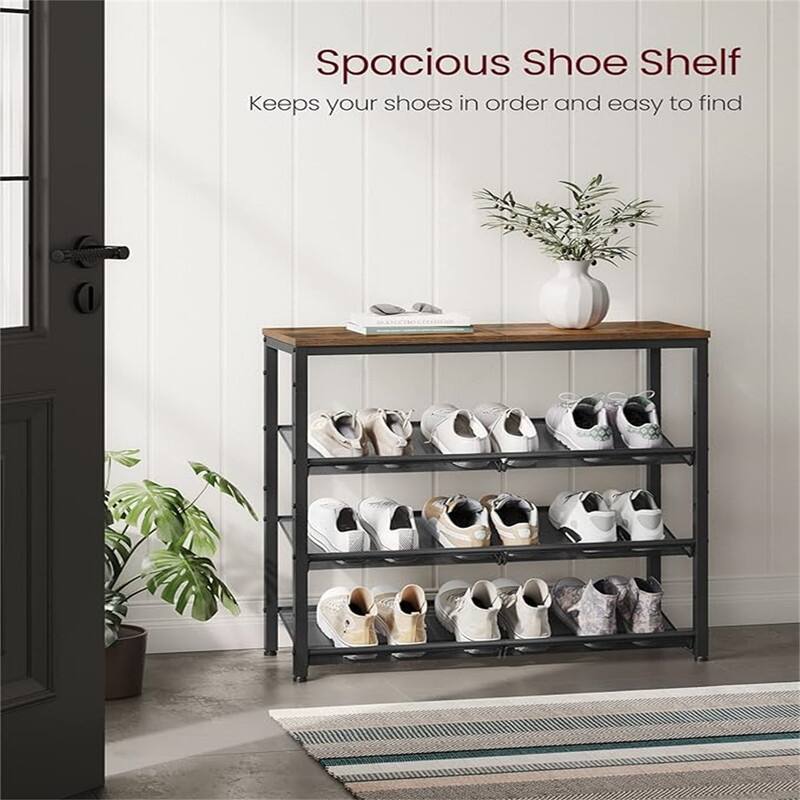 Shoe Rack - 11.8"D x 29.5"W x 28.7"H