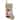 19" Burlap Skiing Santa With Poles and Snowflakes Christmas Stocking