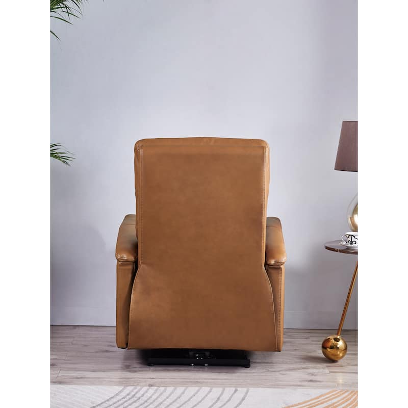 Hydeline Logan Power Headrest Top Grain Leather Recliner Chair