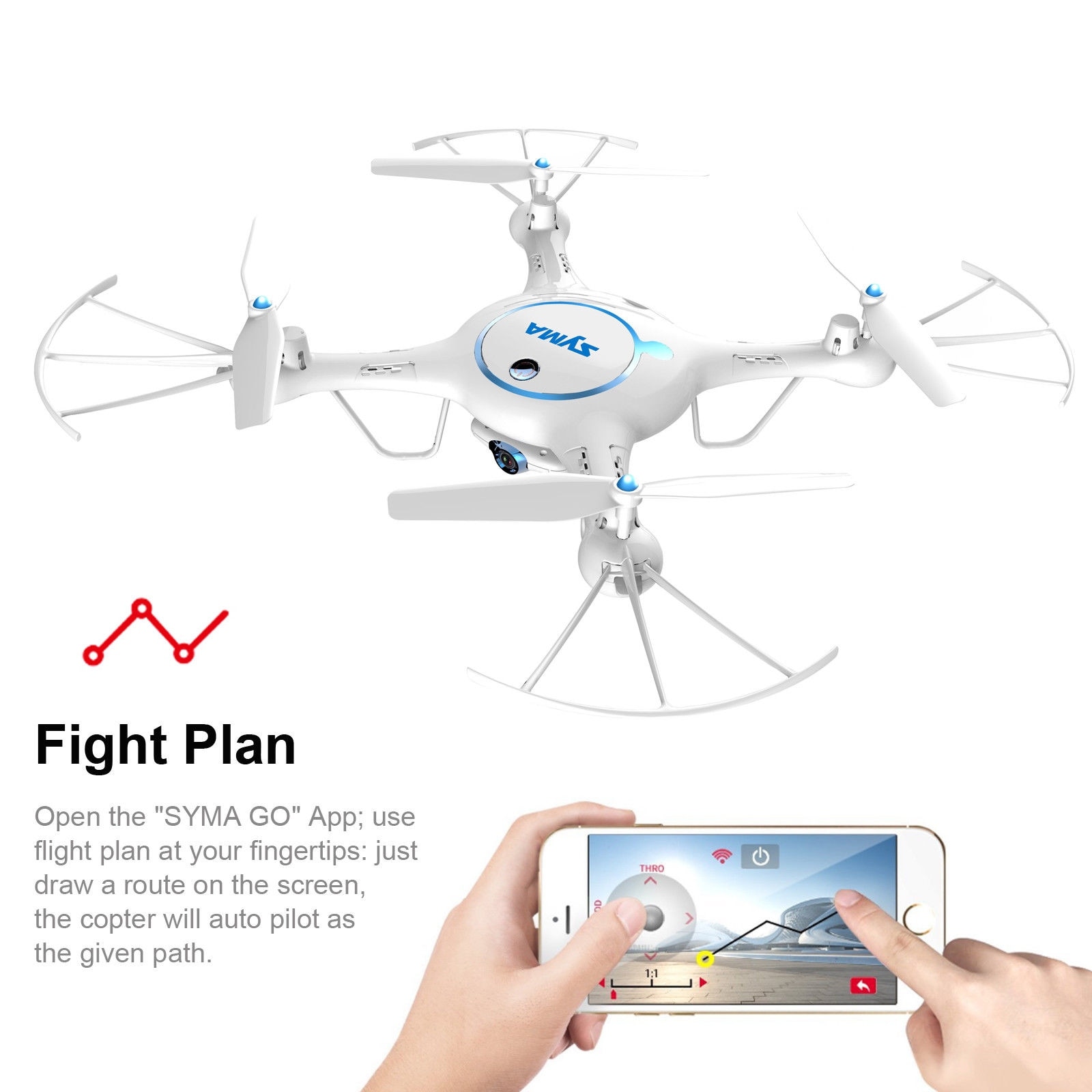 drone camera wifi fpv quadcopter x5uw