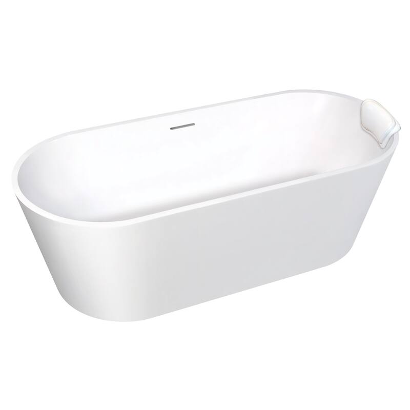 Transolid K-AFTM6731-M31 Maris Grande 67" Free Standing Acrylic - White