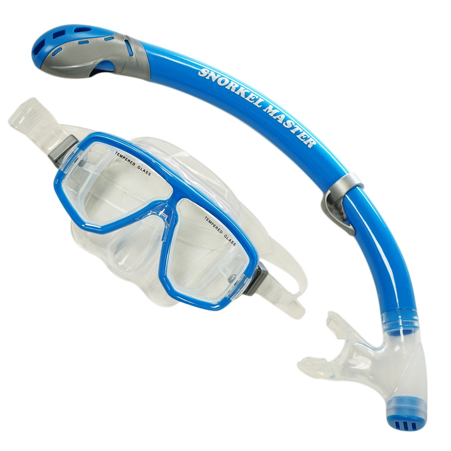 Shop Snorkel Master Snorkeling Adult Mask Semi Dry Snorkel Combo Overstock 15389438