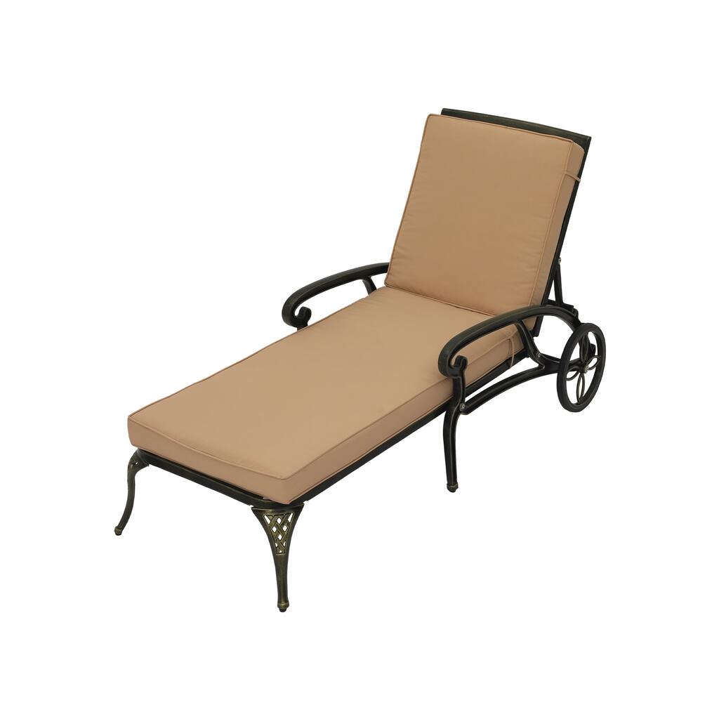 Recliner Bronze with Beige Cushion