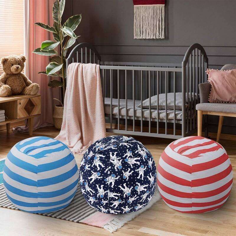 2 PCS Storage Bean Bag Chair Cover 24"