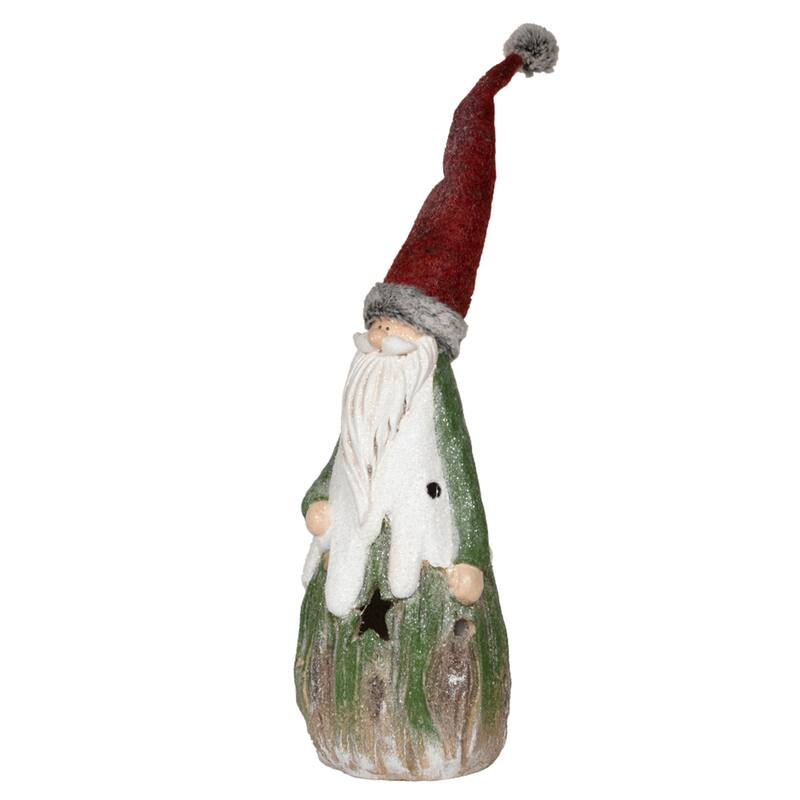 Alpine Corporation Country Holiday Statue Decoration with LED Lights