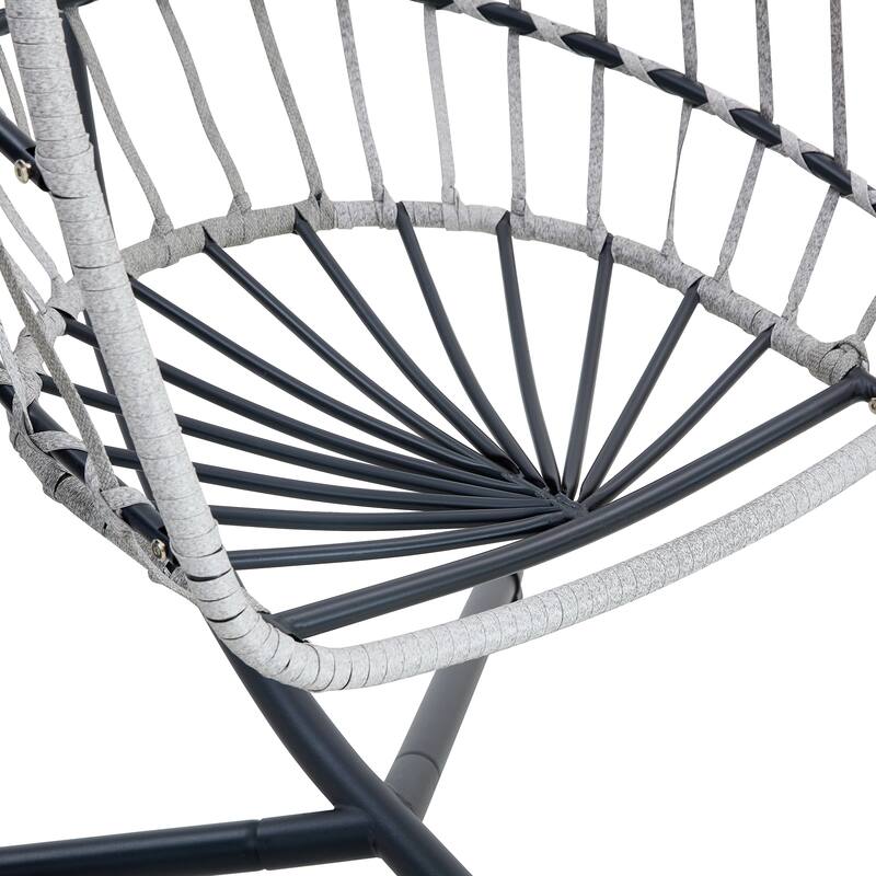 Iron Wicker Hanging Egg Chair