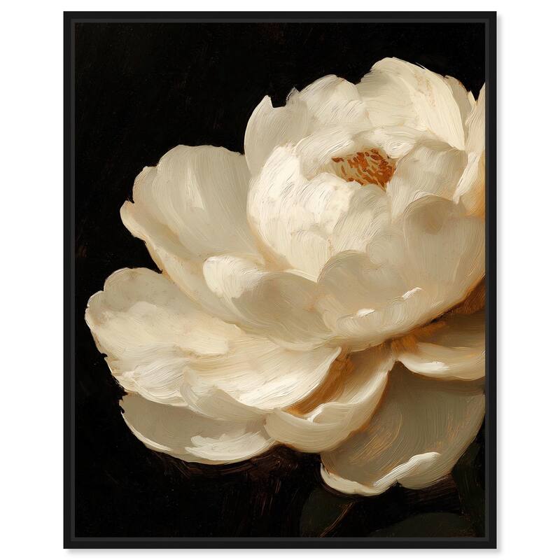 Dramatic Bloom Canvas by Art Remedy - Black - 30" x 36"