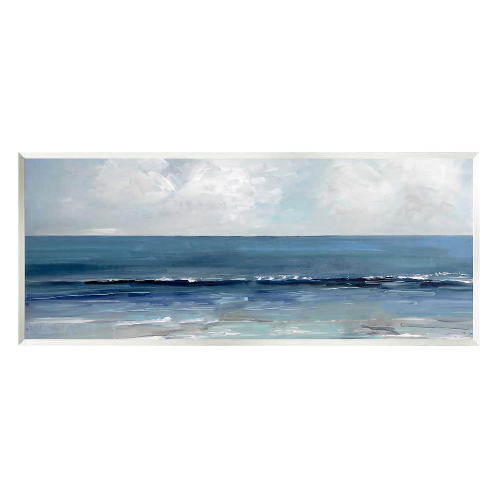 Stupell Cloudy Ocean Waves Horizon Wall Plaque Art, Design by Sally Swatland