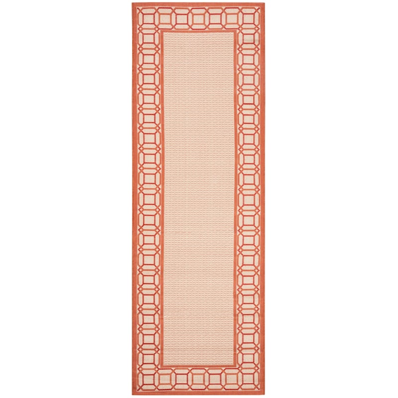 Martha Stewart by SAFAVIEH Facet Border Indoor/ Outdoor Waterproof Rug