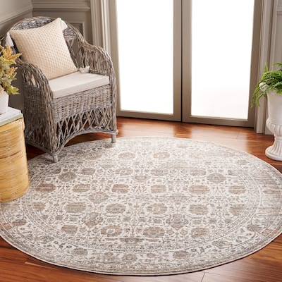 SAFAVIEH Harlow Lanita Vintage Distressed Rug - 6'3" Round