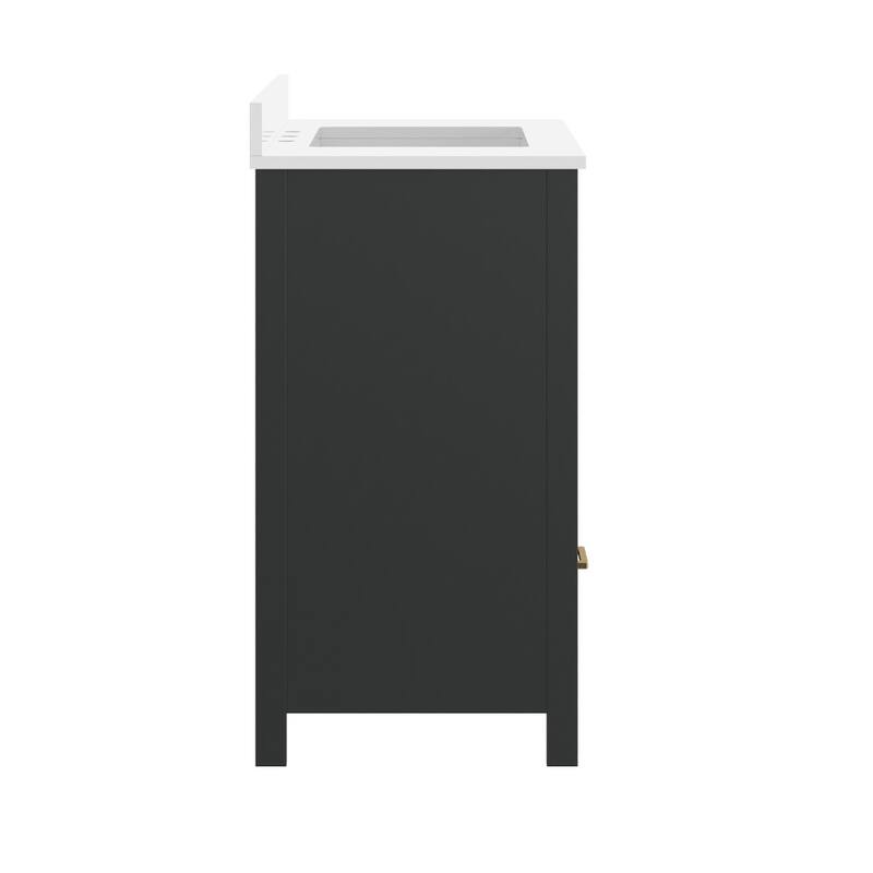 Bathroom Vanity with Undermount Sink, Cabinet, and Drawer