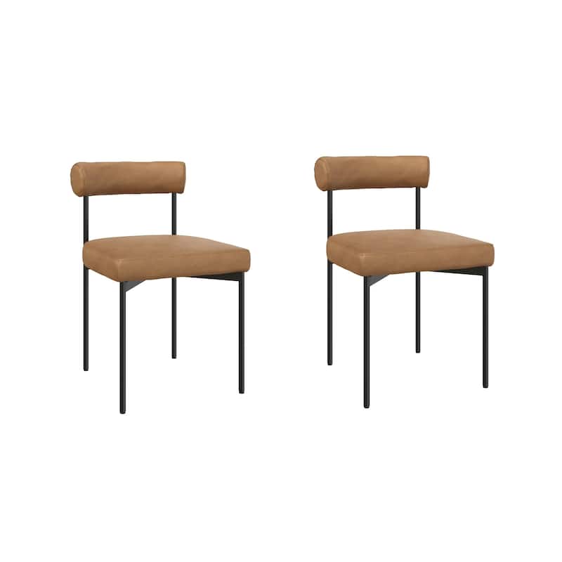 Nathan James Dahlia Counter Height Barstool or Dining Chair with Back and Upholstered Cushion