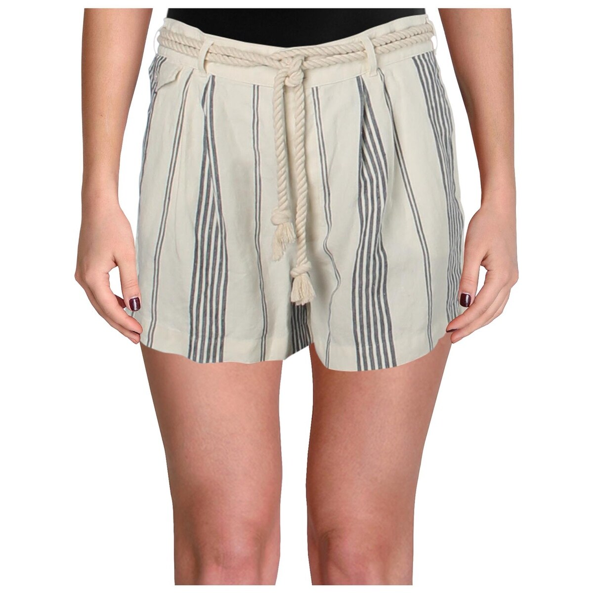 Shop Polo Ralph Lauren Womens Casual Shorts Linen Striped 14