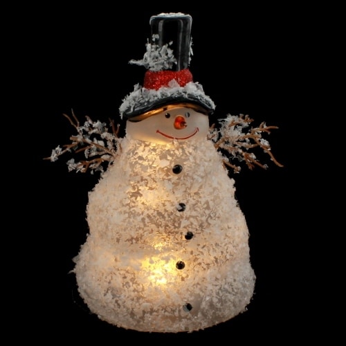 Lighted Melting Snowman