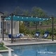 preview thumbnail 14 of 47, PURPLE LEAF Gazebo Outdoor Retractable Modern Large Size Pergola w Lights 12ft x 16ft - Light Blue