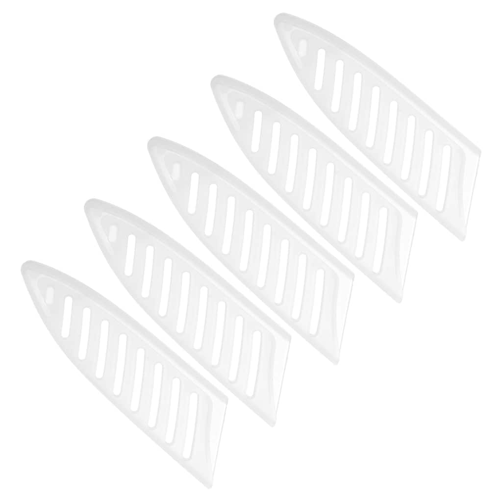 5Pcs PP Kitchen Knife Sheath Cover Sleeves for Paring Knife, White