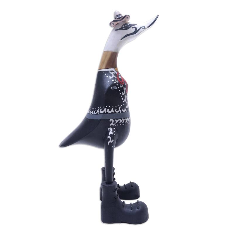 Novica Handmade Duck Of The Dead Wood Sculpture