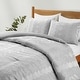 preview thumbnail 15 of 65, 3 Piece Reversible Pintuck Pinch Pleat Bohemia and Tufted Clipped Comforter Set