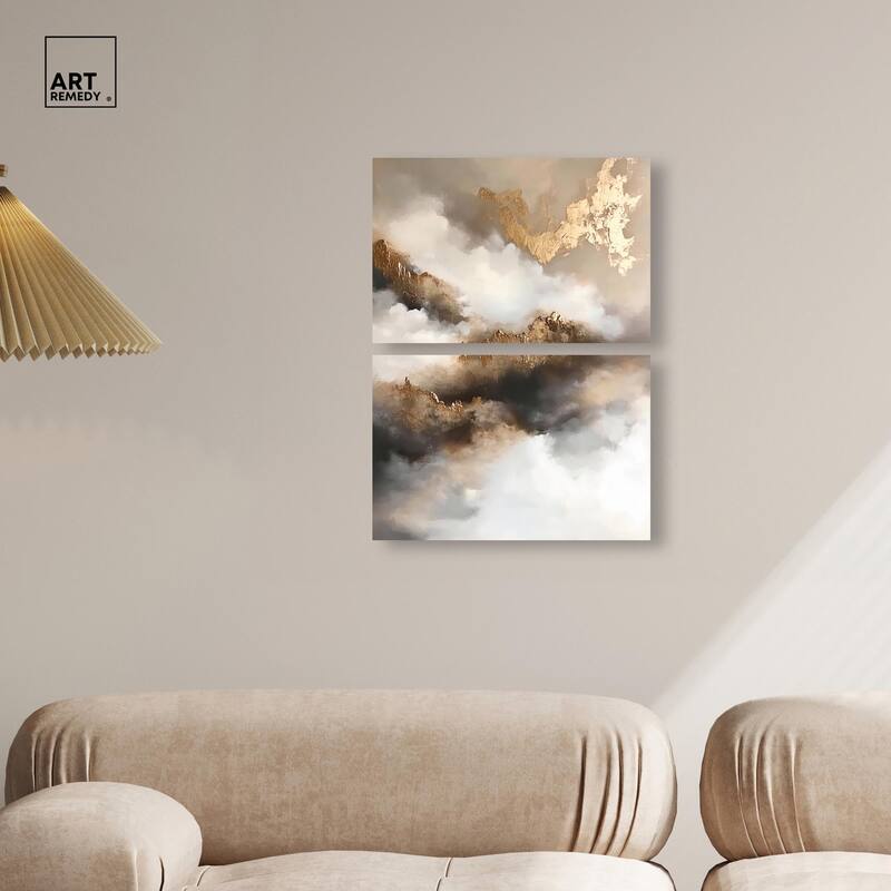 Celestialscape Canvas Set of 2 by Art Remedy, Gallery Wrapped
