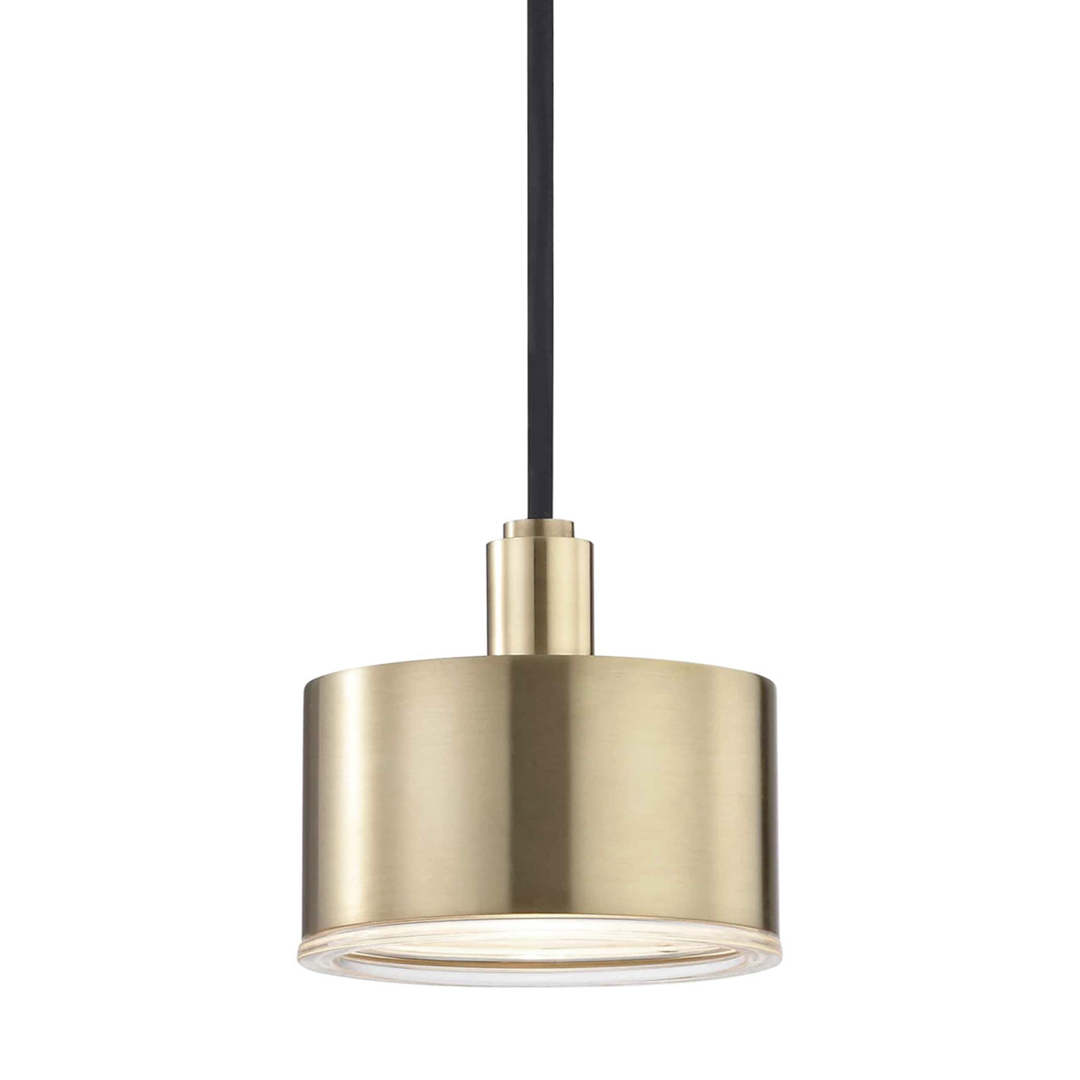 Mitzi by Hudson Valley Nora LED Aged Brass Pendant, Clear Glass On Sale  Bed Bath  Beyond 17117729