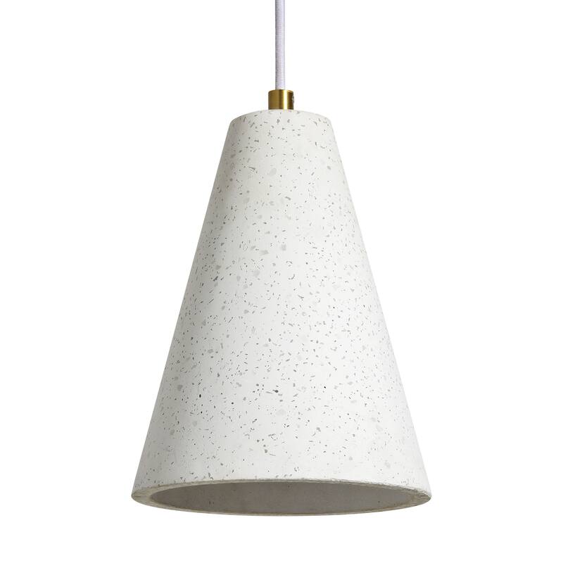 Renwil Paula 10" Length Ceiling Fixture, Off-White With Speckles