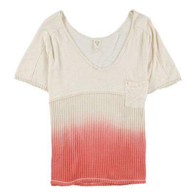Free People Womens Short Sleeve V Neck Basic T-Shirt