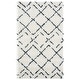 preview thumbnail 131 of 154, SAFAVIEH Arizona Shag Nevada 1.2-inch Thick Rug 3'2" x 5' - Ivory/Slate