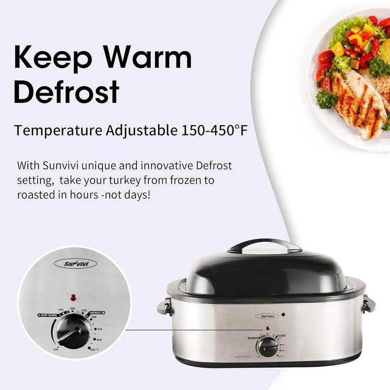 Royalcraft Roaster Oven with Removable Pan