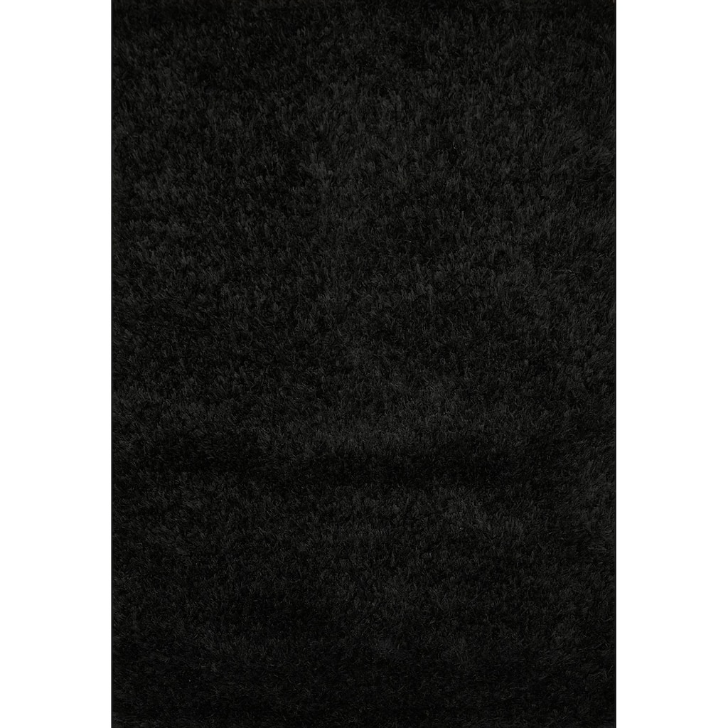 Hand Knotted Oriental 100% Wool Carpet Modern Contemporary Black Shaggy Area Rug - 5' 9'' X 3' 11''
