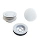 preview thumbnail 7 of 10, Kingston Brass Trimscape Toe Touch Tub Drain Trim Kit White