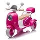 preview thumbnail 6 of 75, 12V Two-Seater Kids Ride On Level Up Electric Motorcycle,2wd,Three-wheel Toy w/Music,Bluetooth,USB,Backseat Flip Adult Seat