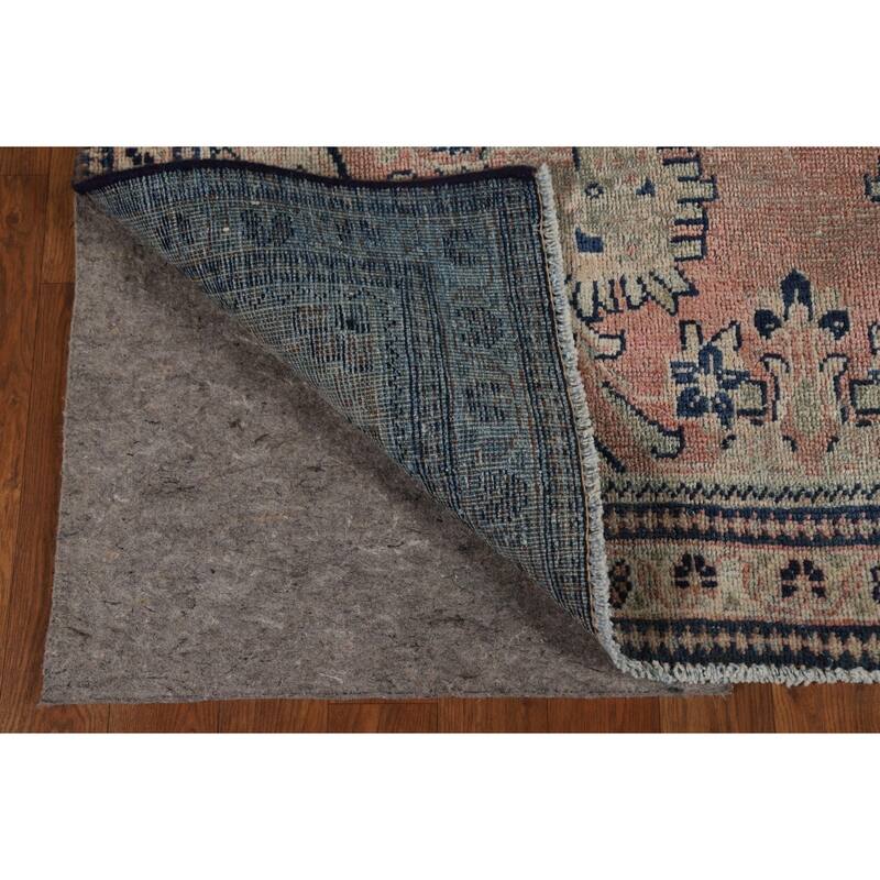 Antique Pink Mahal Persian Area Rug Handmade Wool Carpet - 4'0" x 6'6"