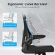preview thumbnail 18 of 20, Office Chair, Mesh Ergonomic Office Chair with Lumbar Support, Comfy Computer Desk Chair with Flip Armrest Rolling Wheels
