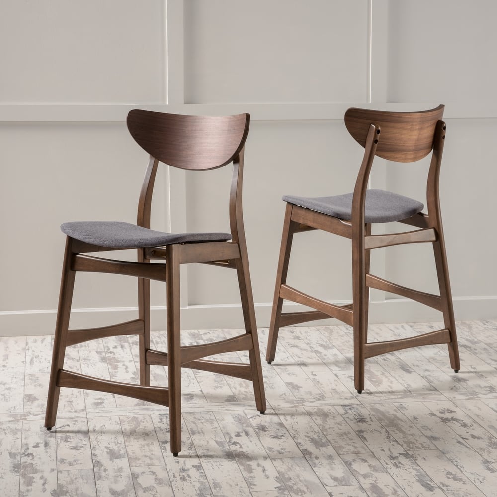 Carson Carrington Lund Wood 24-inch Counter Stool (Set of 2) by Christopher Knight Home