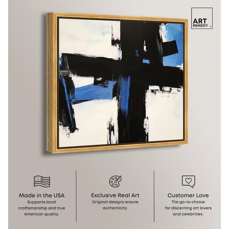 Blue Streak II Canvas by Art Remedy