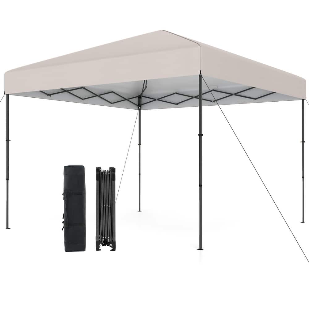 Gymax 10 X 10 FT Pop up Canopy Tent w/ Portable Carrying Bag 8 Stakes