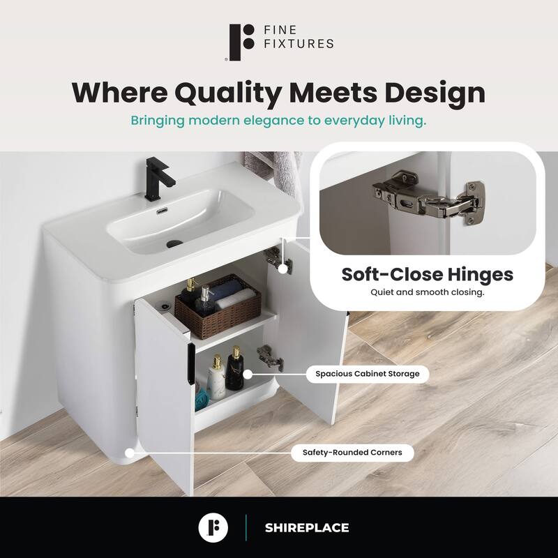 Fine Fixtures Shireplace Bathroom Vanity with Sink