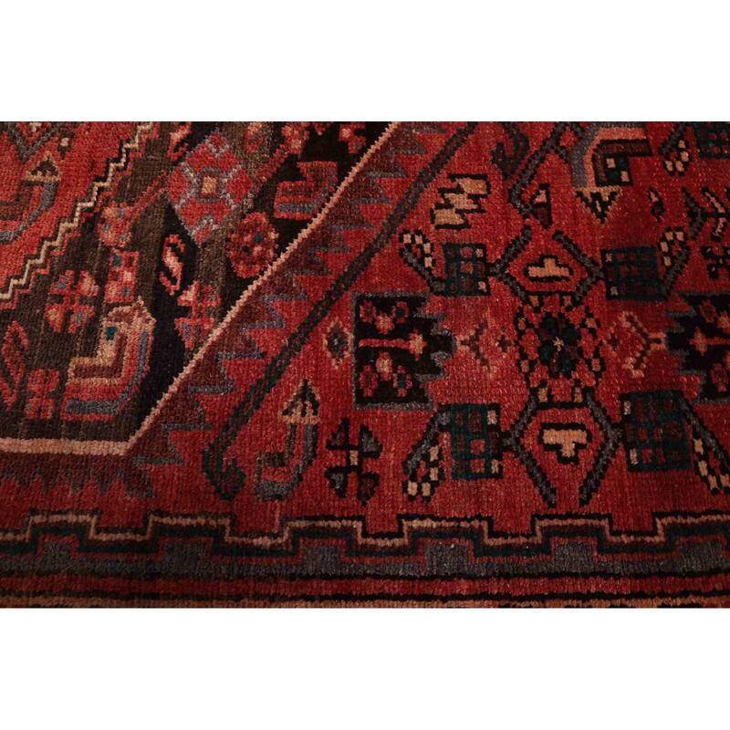 ECARPETGALLERY Hand-knotted Andelz Red Wool Rug - 3'8 x 6'9