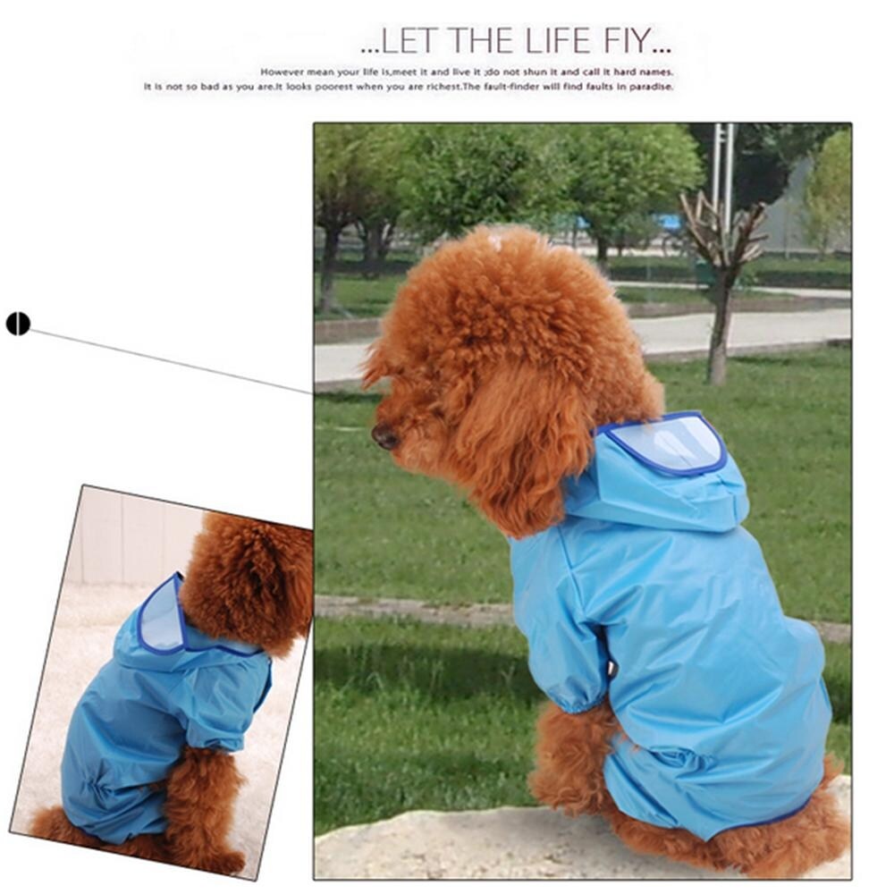 Shop Pet Dog Puppy Raincoat 16 Size Four Legged Dog Coat Dog