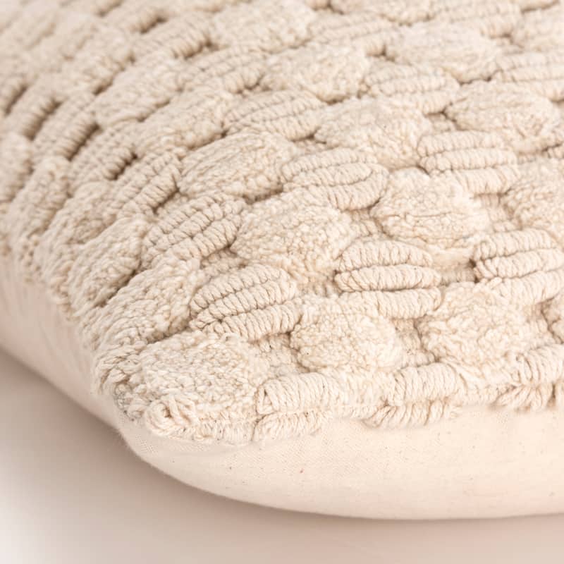 Rizzy Home Woven Textured Solid Throw Pillow