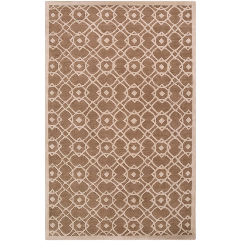 Hand-tufted Karen Contemporary Geometric Wool Area Rug