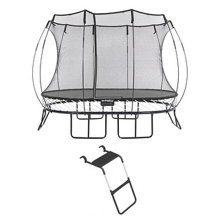 Springfree Trampoline Kids Oval 8 x 11Ft Trampoline & FlexrStep V2 Safety Ladder - 61