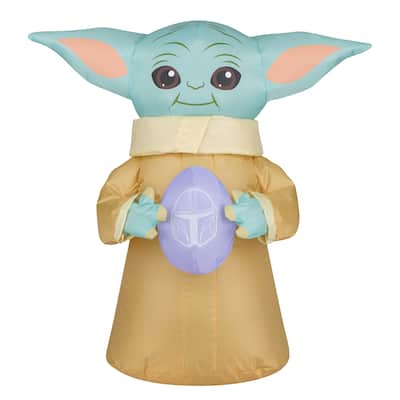 18" Inflatable Easter Baby Yoda - 18 in