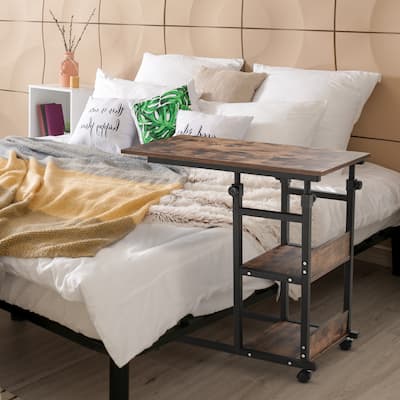 C-shaped Mobile Sofa Side Table