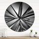 preview thumbnail 1 of 7, Designart 'Futuristic Crystal Background' Oversized Modern Wall CLock